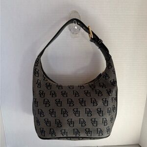 Dooney & Bourke Black and Gray Hobo Bag